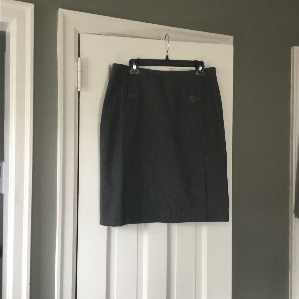 Talbots Grey Pencil Skirt
